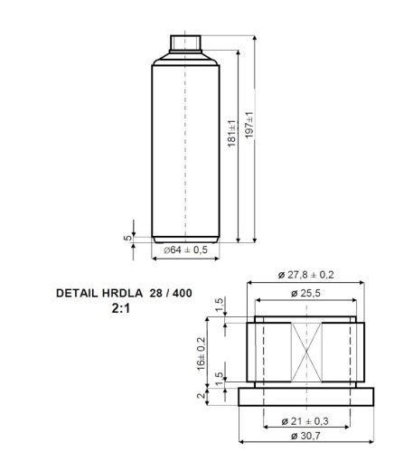 Plastová láhev s uzávěrem 500ml