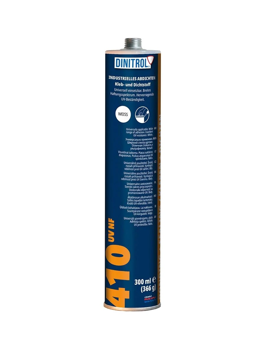 DINITROL 410 UV polyuretanové lepidlo bílé 300ml
