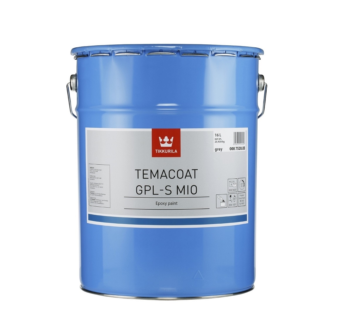 TEMACOAT GPL-S MIO šedý 16l epoxidový základ