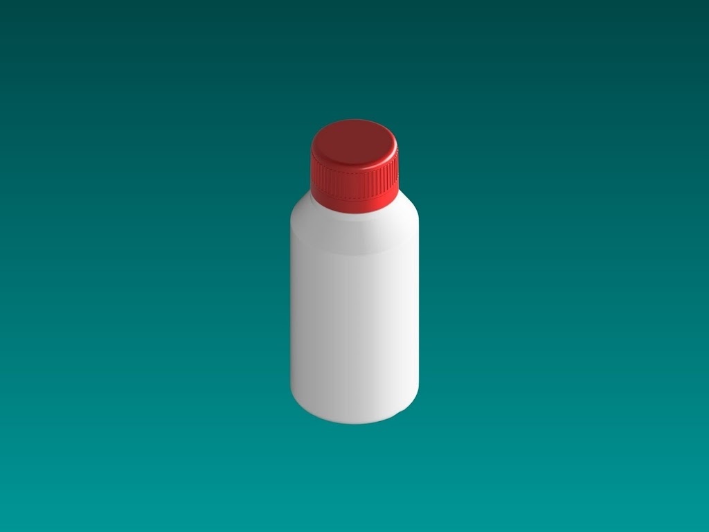 Plastová láhev s uzávěrem 100ml