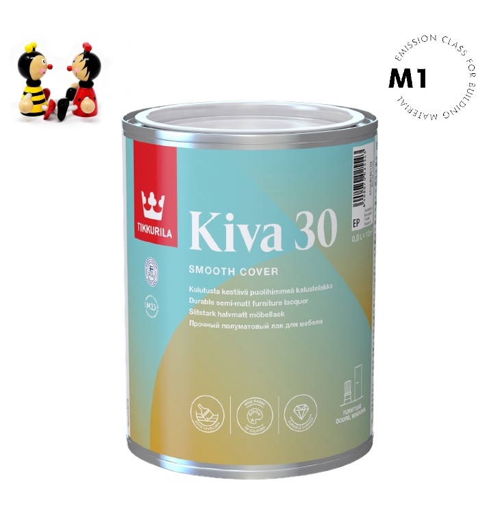 Tikkurila KIVA 30 nábytkový lak polomat 0,9l