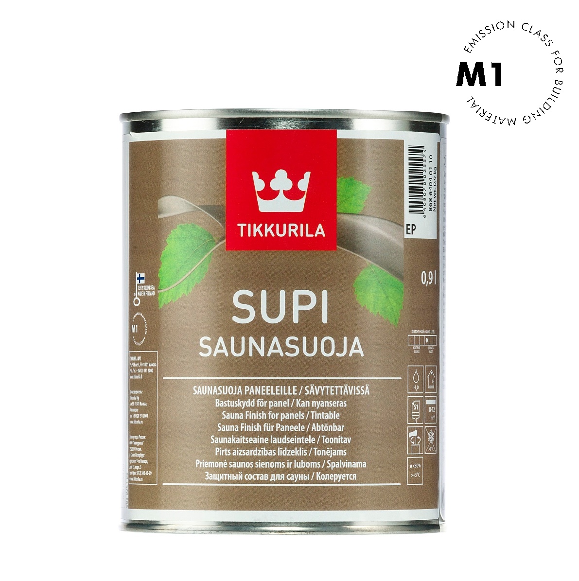 Tikkurila SUPI SAUNA lak do vlhkých místností 0,9l