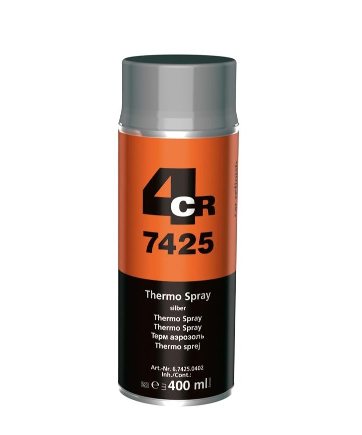 4CR Thermo sprej teplotně odolný stříbrný 400ml